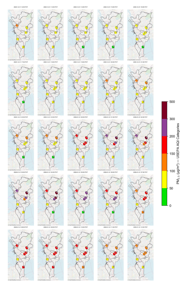 Photo inspiration: Environmental Air Quality Observatory Reference: From Fireworks To Fine Particles Tracking Metro Manila S Air
